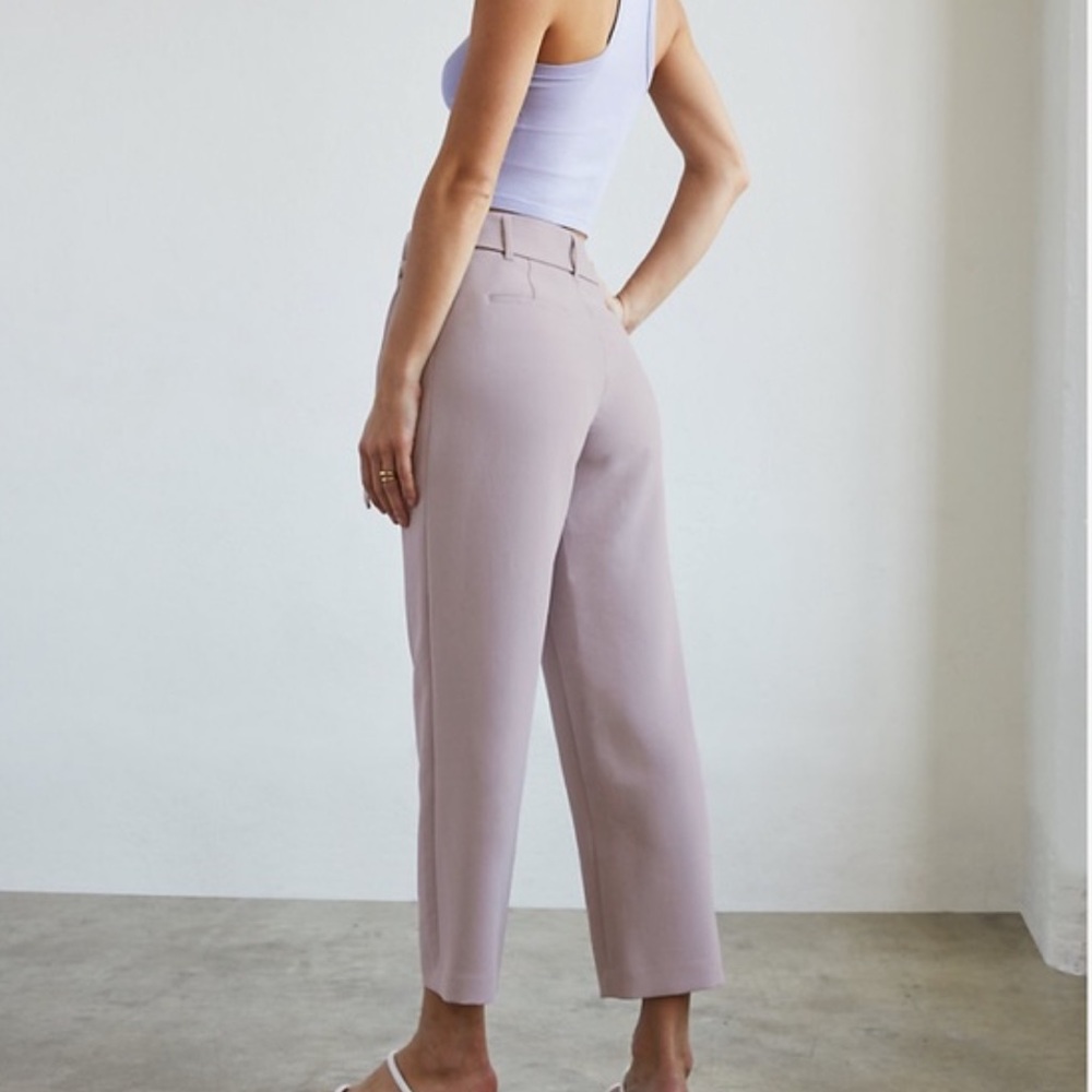 ARITZIA WILFRED “Tie front” pants in Light Birch (missing belt)
